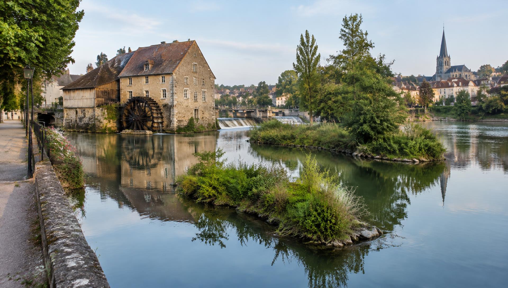 Les bords de Seine à Nogent-sur-Seine