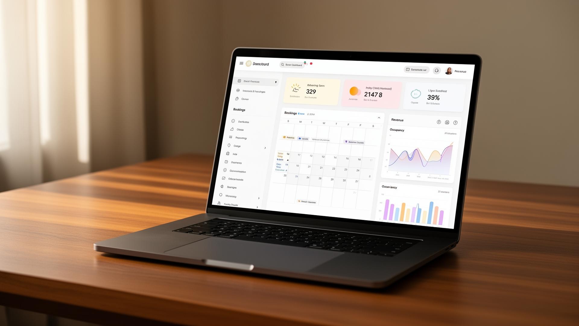 Espace propriétaire avec statistiques et revenus